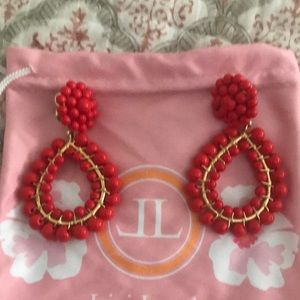 Lisi Lerch Margo Red-Beaded Earrings